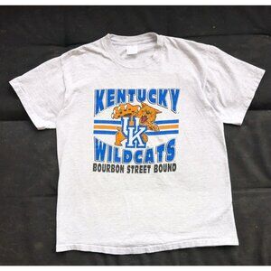 Vintage 1993 Kentucky Wildcats Bourbon Street Bound T Shirt L Single Stitch NCAA